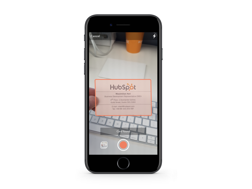 Business Card Scanner App HubSpot